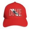 SCUBA Dive Baseball Cap Hat Beach Big Size Hat Streetwear Brand Unisex Cap Women Hats Unisexs