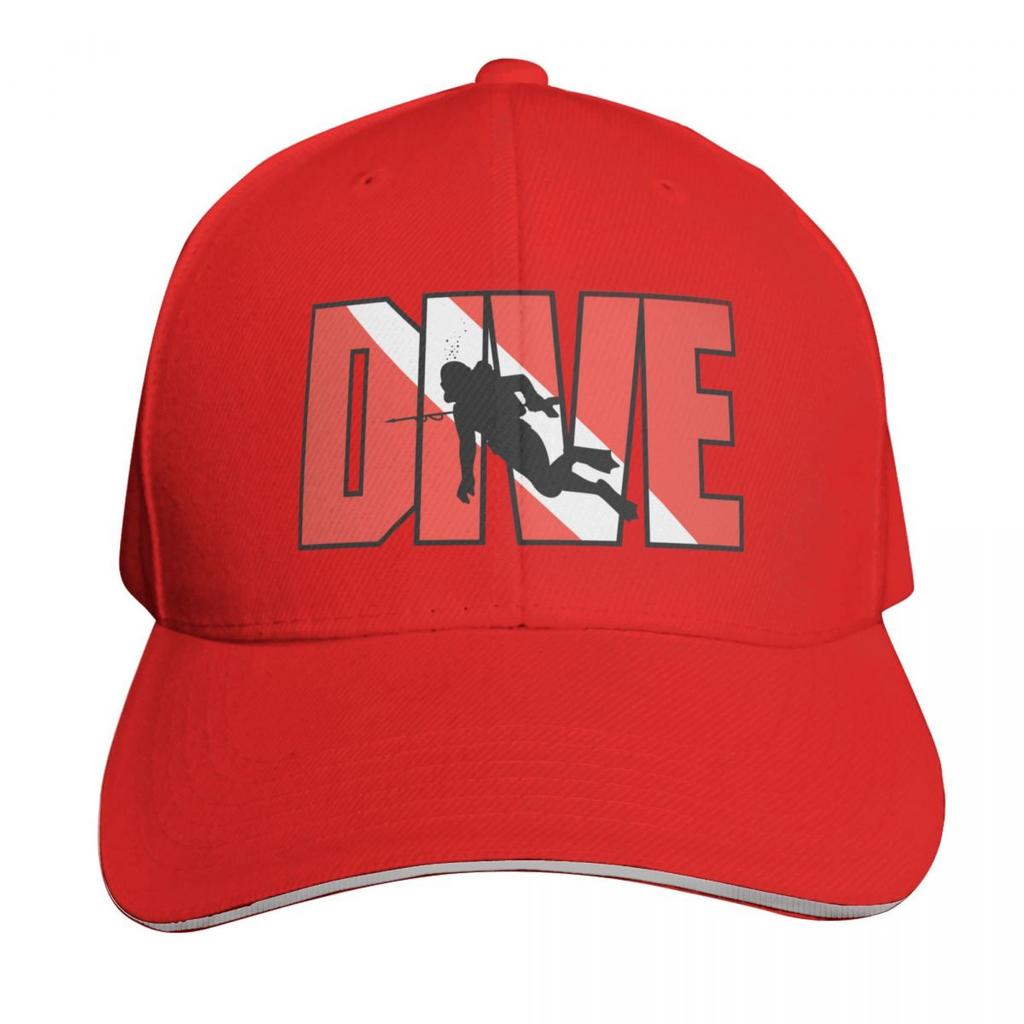 SCUBA Dive Baseball Cap Hat Beach Big Size Hat Streetwear Brand Unisex Cap Women Hats Unisexs