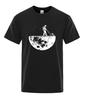 Bestselling Popular Fashion Summer Trend Casual Shortsleeved Printed Revealingshoulder Unisexs Pure Cotton Shortsleeve Tshirt