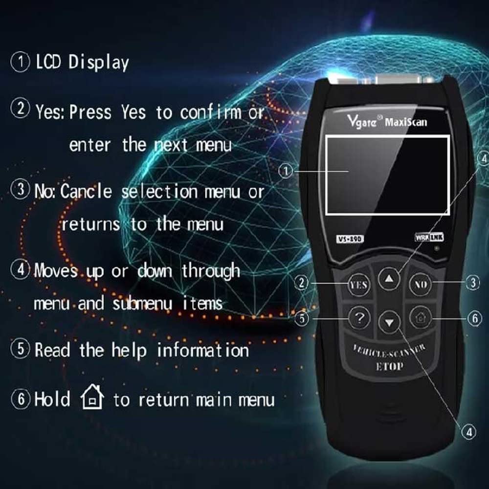 ORIGINCOM OBD2 Diagnostika Snadno Jen Zapojte Do Podrobně Diagnostikujte Vaše Univerzální Diagnostické Vgate Maxiscan VS890 Nástroj, Použití, Zařízení,