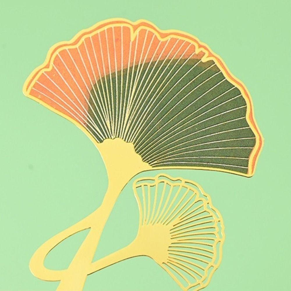 Pendant Metal Bookmark Lotus Leaf Rose Bookmark New Year Gift Lotus Leaf Book Mark  Student