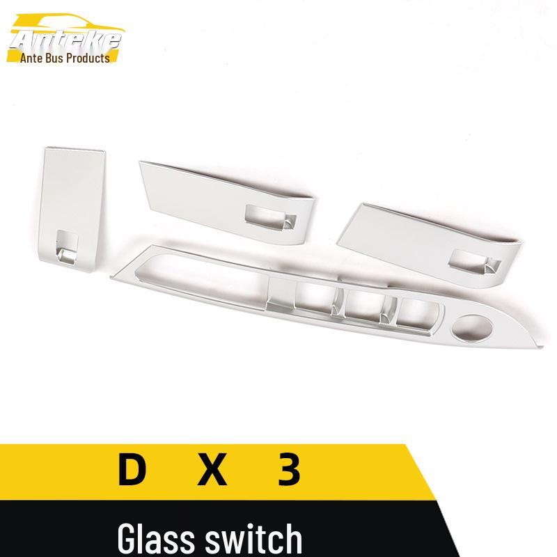 Southeast DX3 Glass Switch Decorative Frame: Electroplated Car Window Lifting Sticker