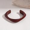 DIEZI 8 Style Vintage Simple Cuff Bangles Fashion Hip Hop Geometric Brown Acrylic Resin Wide Bangles Bracelet Women Men Jewelry