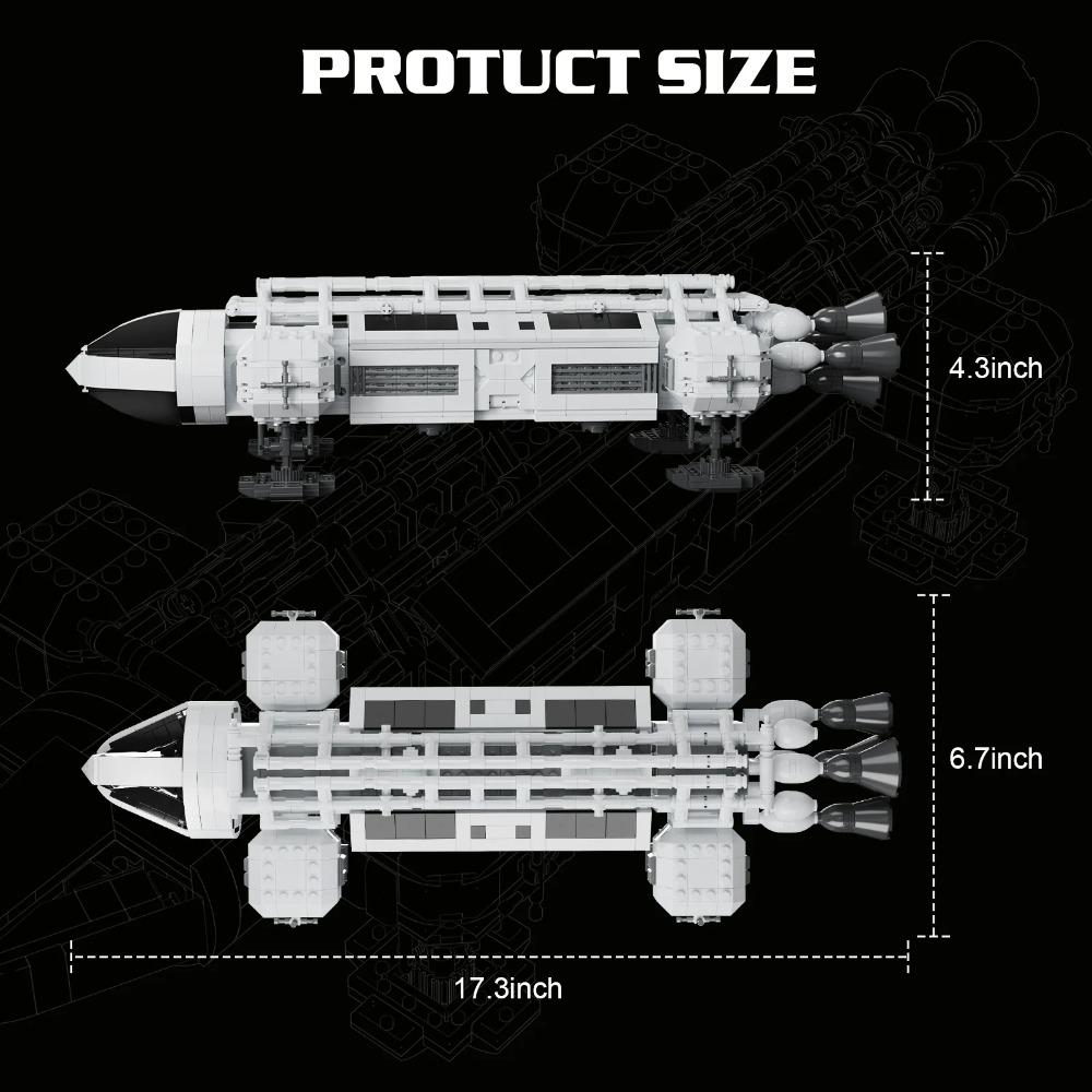 Eagle Transporter Space Eagle Shuttle Building Blocks Set Sci-Fi Eagle Space Spaceship Model Toys Gifts for Adults Fans 1039 PCS