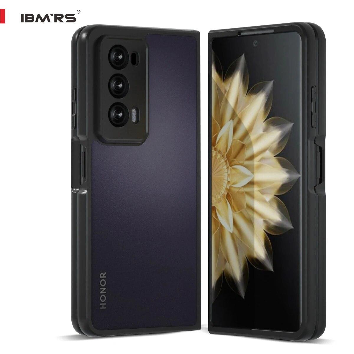 Чехол IBMRS для Honor Magic V2 складной, матовый прозрачный противоударный защитный чехол matte black матовый черный