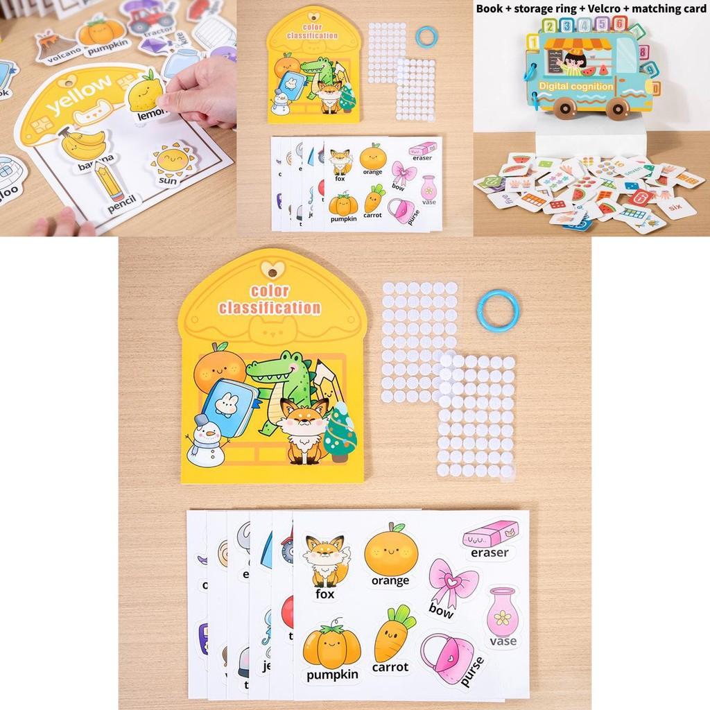 Frozen Quiet Stickerbuch für Kinder mit Zahlen- und Farbsortierung Lernspielzeug Charaktere enthalten