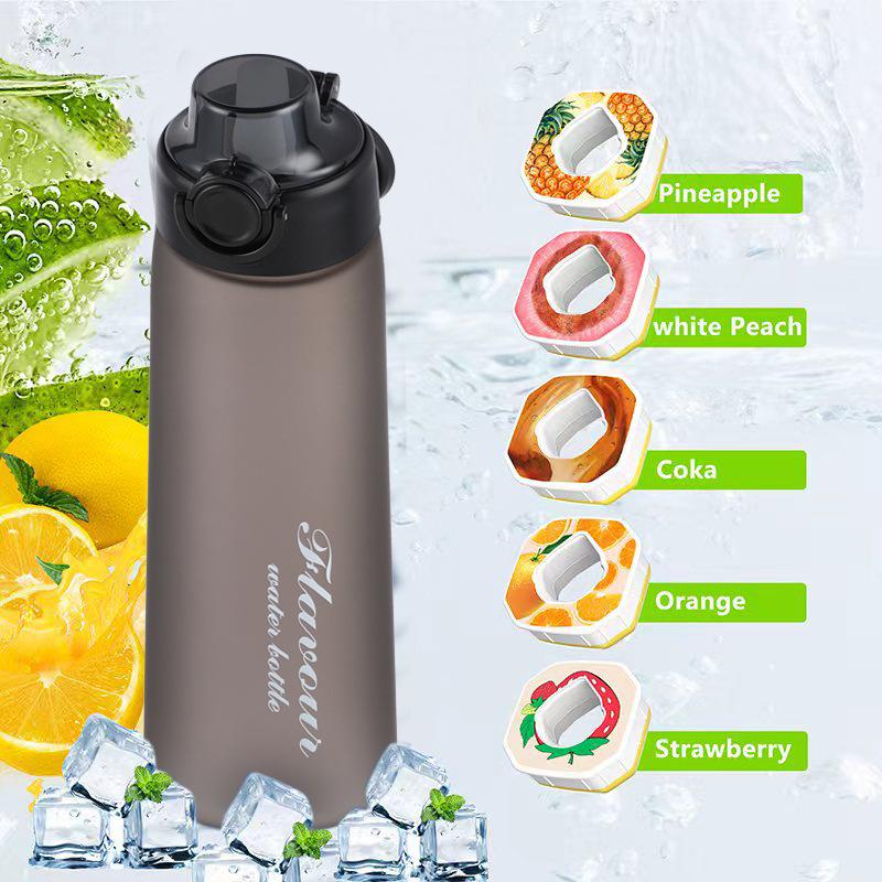 

900ml Creative Crooked Neck Fruit Flavoured BPA Free Water Bottle Outdoor Sports Scent Gradient Bottle with 5 Random Flavors 801-900ml матовый черный