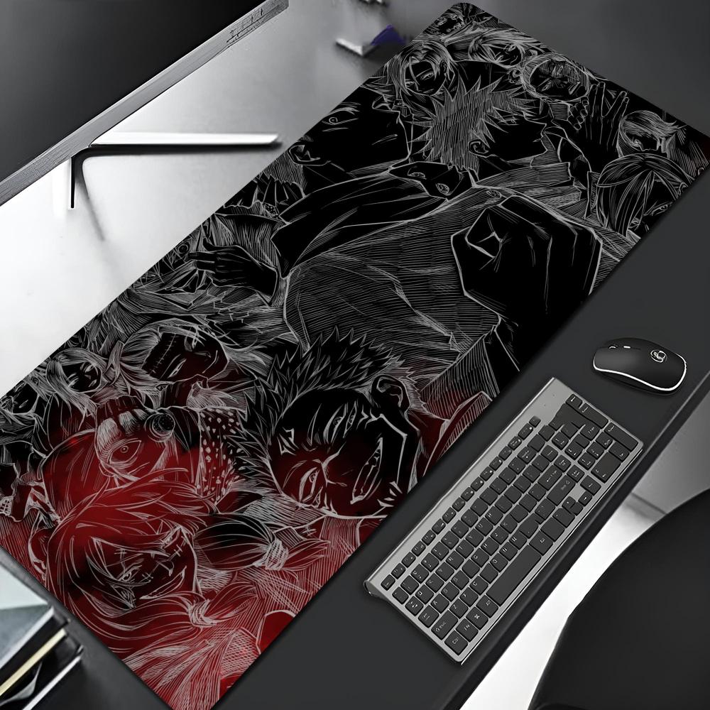 Anime Jujutsu Kaisen Mouse Pad Gaming Gamer Locking Edge Big Computer Gamer Large Rubber Art Mousepad Laptop Desk Mat
