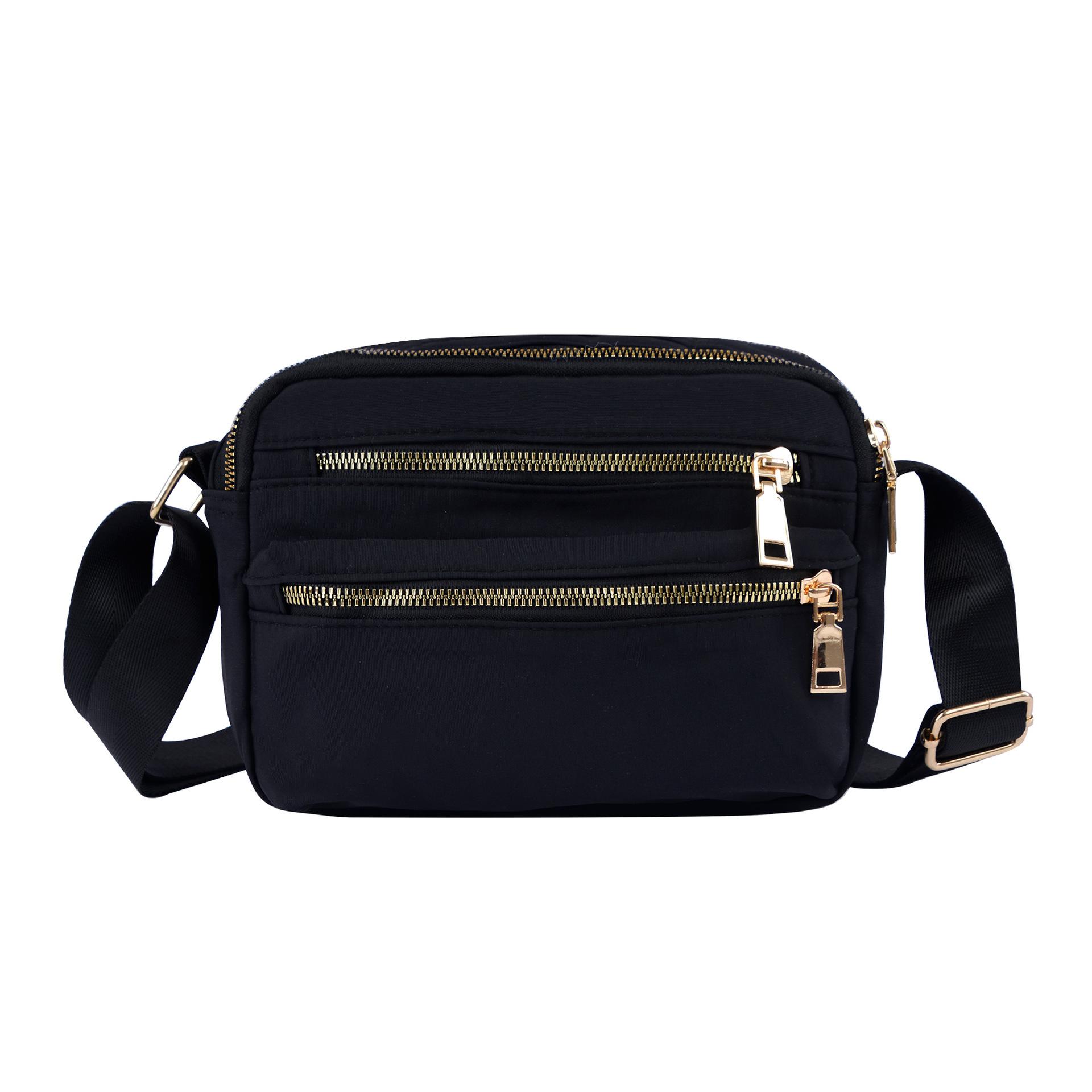 

Новая наплечная сумка многофункциональная женская модная повседневная сумочка водоотталкивающая нейлоновая сумка-мессенджер 22*9*16cm чёрный