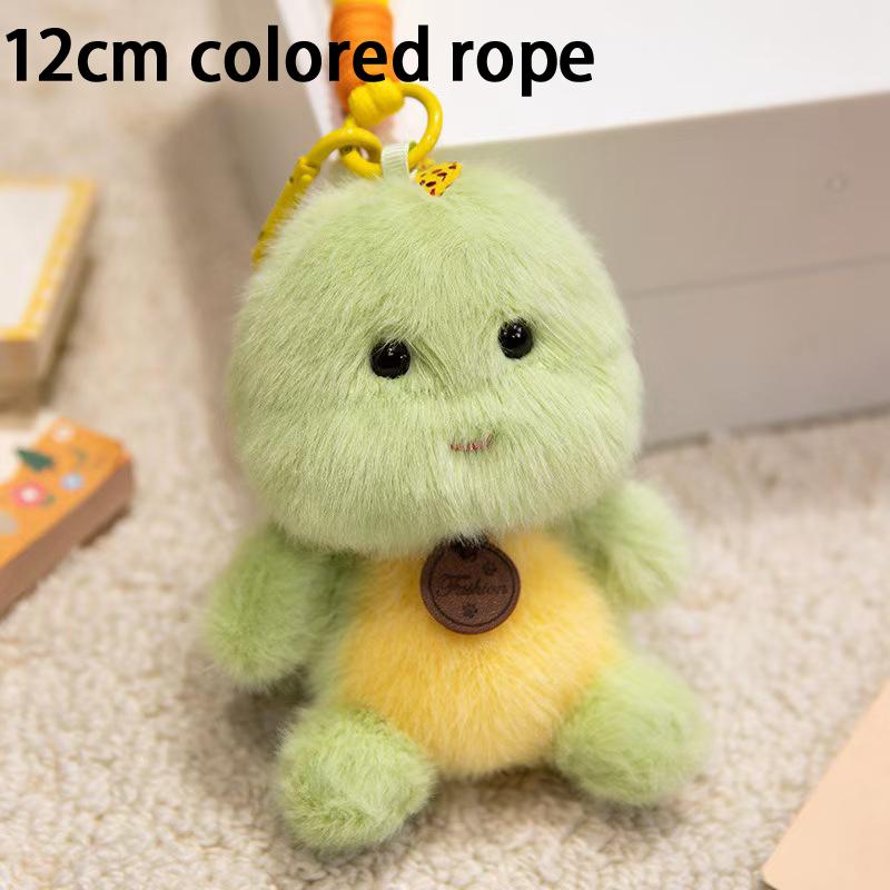 Animal Plush Pendants Cartoon Panda Sloth Pig Dinosaur Toys Cute Keychains Bag Decorations Car Interior Decorations