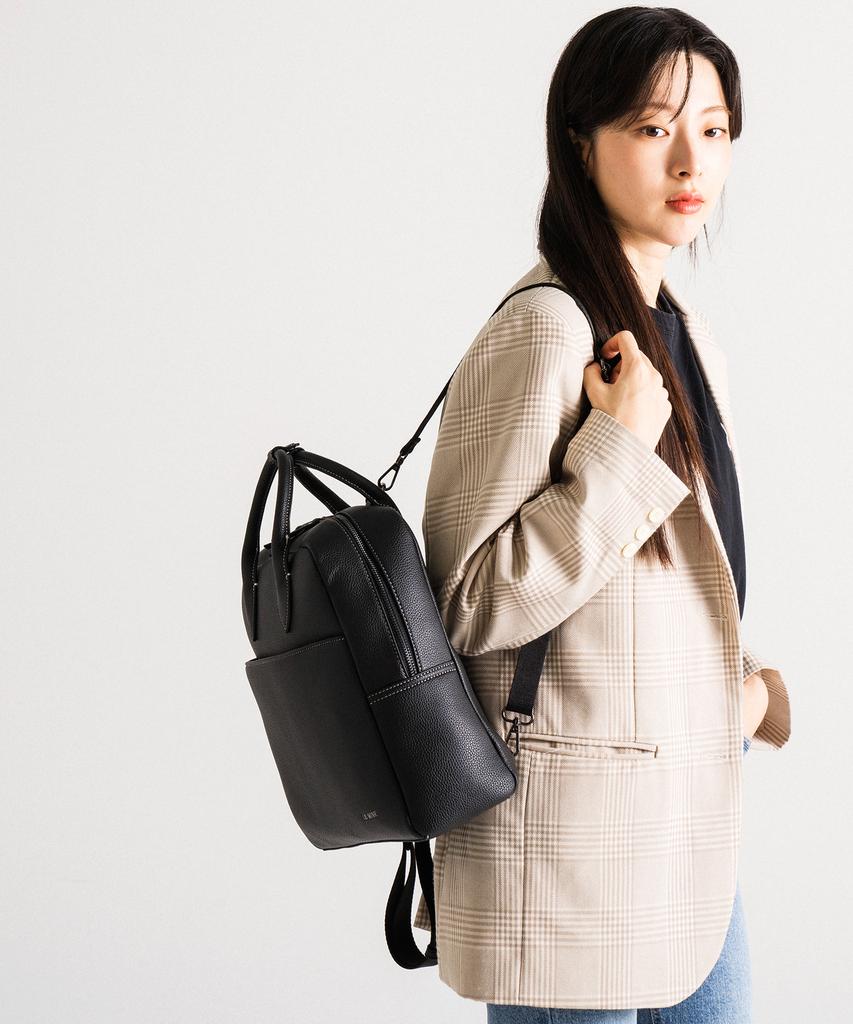 Lemine 2-Way Briefcase Bag (Black)