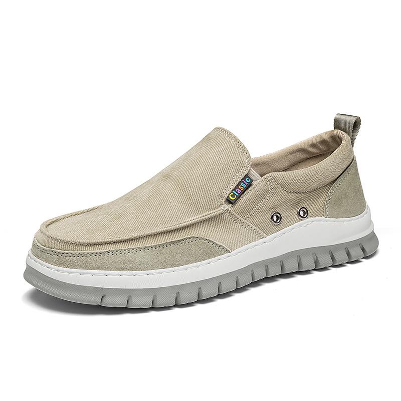 

New Men Casual Board Shoes High Quality Breathable Comfy Driving Lazy Shoes Designer Minimalist Flats Outdoor Antiskid Loafers 44 хакі