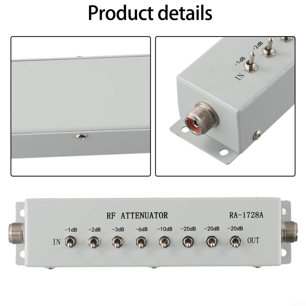 0 - 82DB VARIABLE/ STEP ATTENUATOR 50 OHM for Ham Radio Transmitter Etc