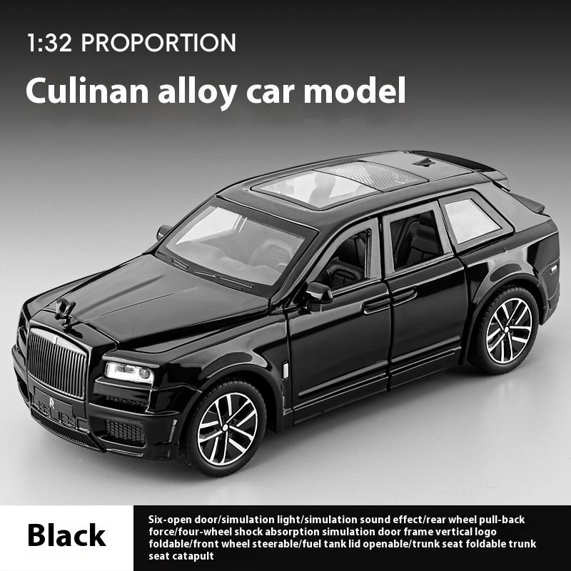 1/32 Scale Rolls Cullinan SUV Alloy Luxy Car Model Diecast Metal Toy Vehicles Car Model Sound and Light Simulation Children Gift