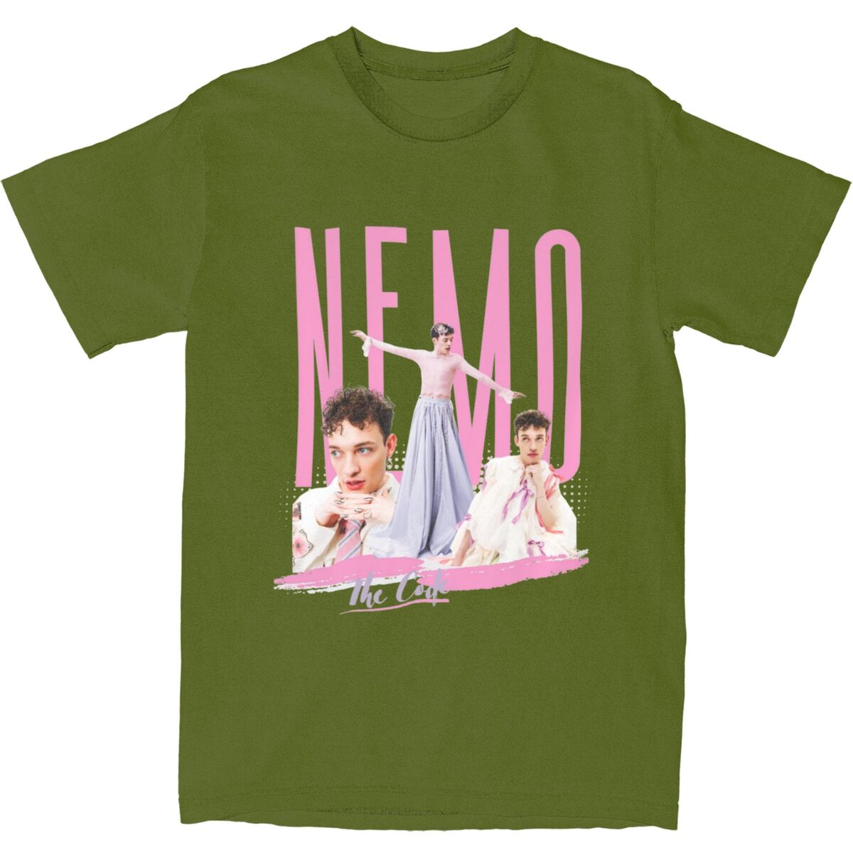 

Мужские футболки Nemo The Code Швейцария Евровидение 2024 Мальмё Швеция Хлопковые топы Футболка с коротким рукавом Футболка с круглым вырезом Большой размер 4XL