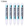 5/1Pcs Oily White Marker Pen Graffiti Pens Waterproof Permanent Gel Pencil Tire Notebook Glass Painting Pen 0.7mm 1mm 2.5mm