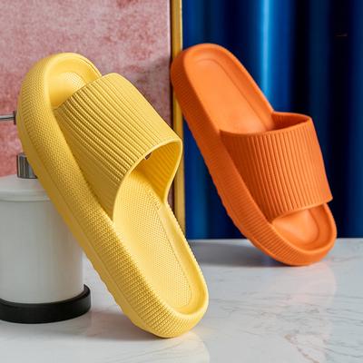 Fashion Men Summer Platform Slippers Eva Soft Non-Slip Bathroom Shoes Man Thick Sole Mute Inddor Slides Male Casual Beach Couple Sandals