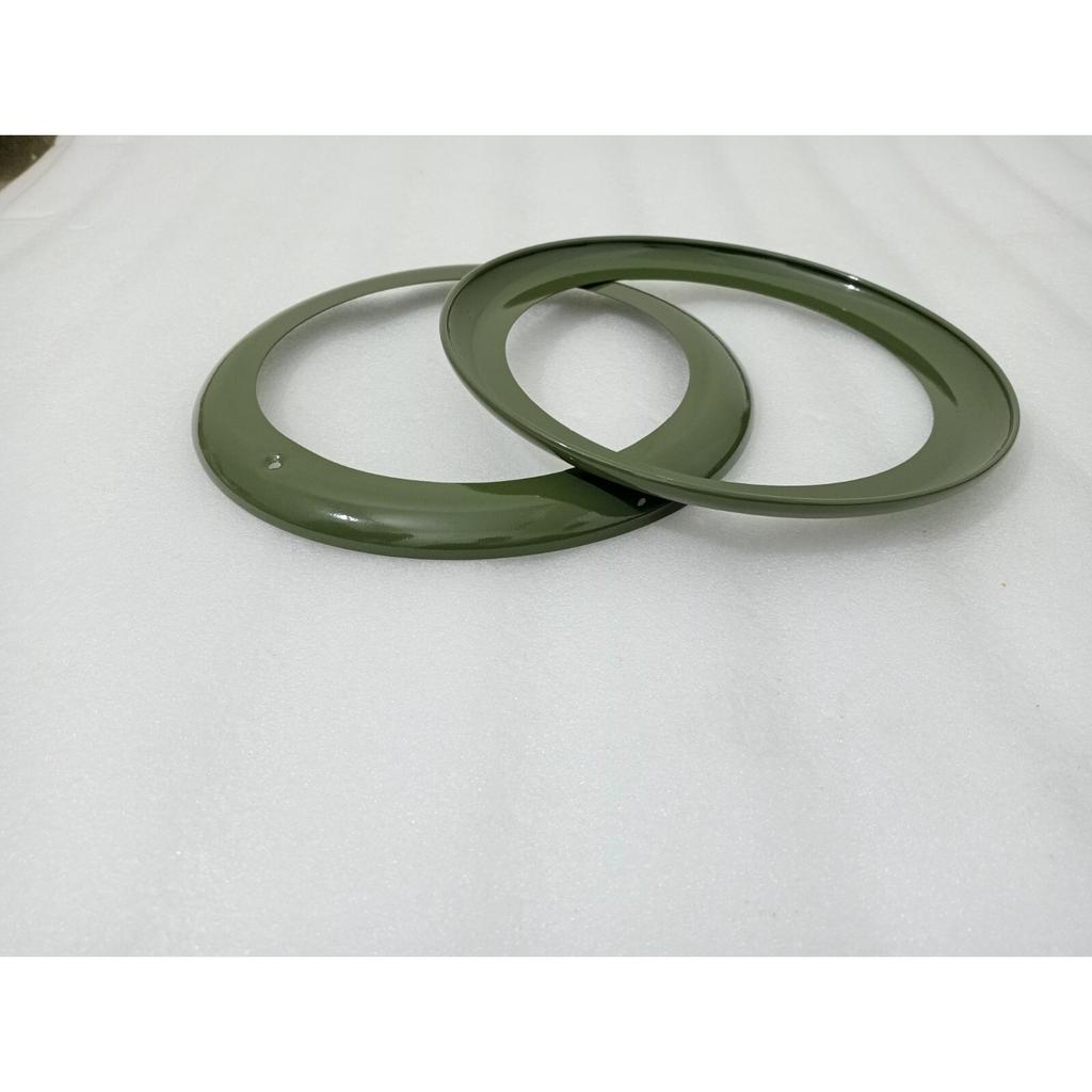 Headlight Outer Bezel Set Military Green Willys 46-53 CJ-2A CJ-3A JEEPS |Fit For