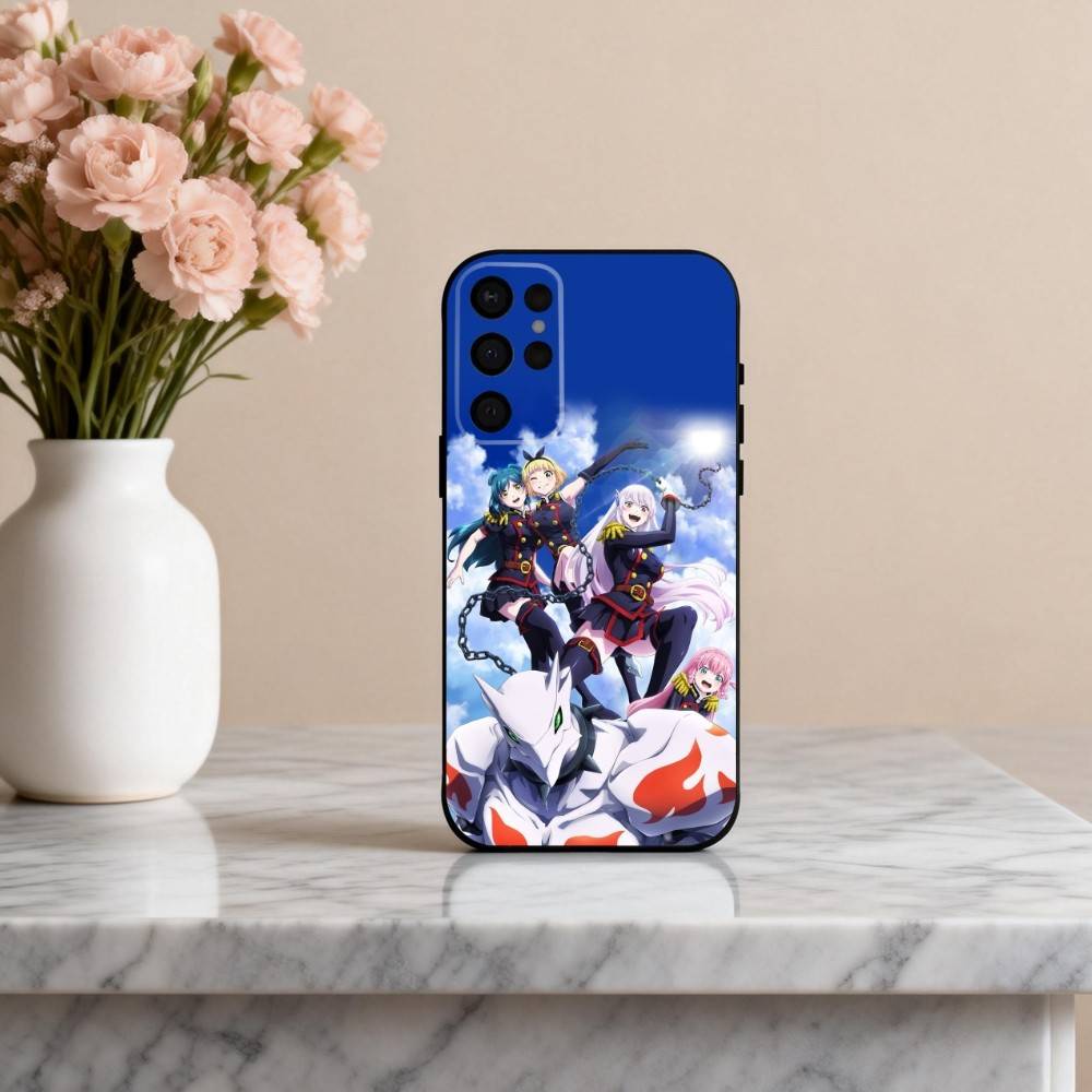 Web Manga C-Chained S-Soldier Phone Case For Samsung S25,24,23,22,30,21,10,9,Ultra,Plus,Lite,FE,4,5 G Soft Black Case