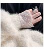Lace Womens Fairy Mesh Super Longsleeve Top Versatile For Autumnwinter 2025 Semihigh Neck