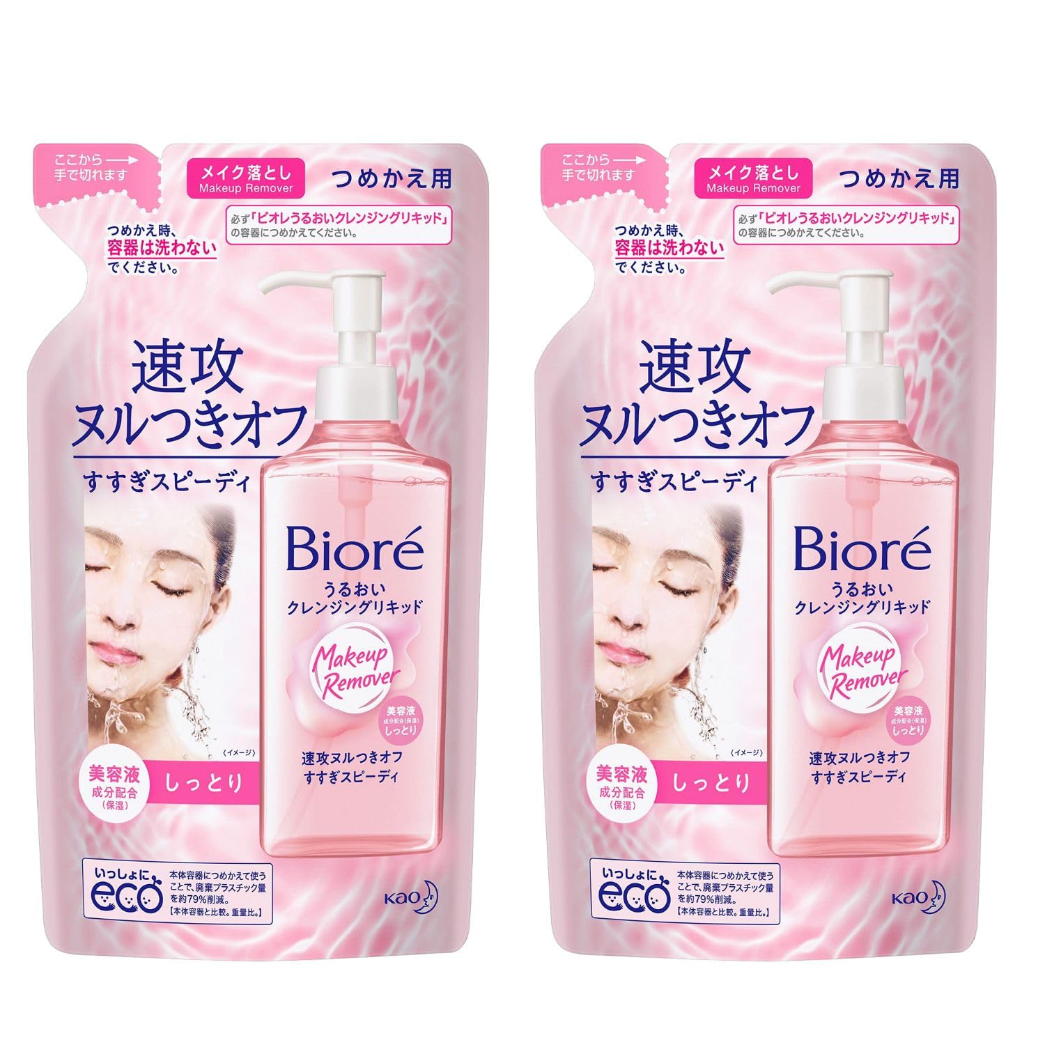 

Сменный блок увлажняющего очищающего средства Biore Moisturizing Cleansing Liquid 210 мл, в комплект входят бонусные товары [2 шт.] + [Набор товаров]
