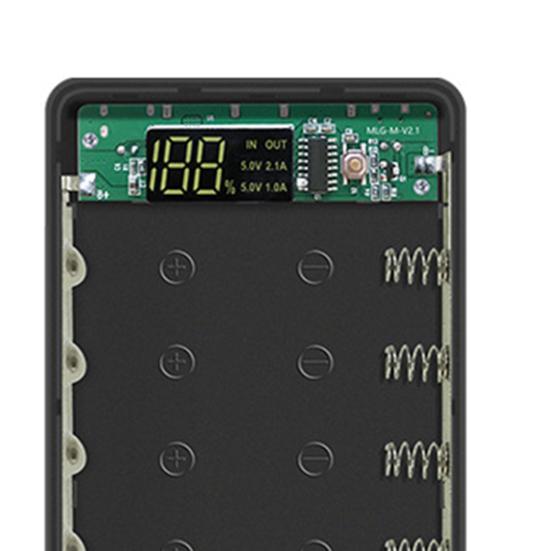 M10 Portable Micro USB Type-C Power Bank Shell 18650 Cutie încărcător baterie