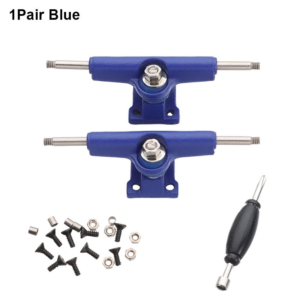 1Pair With Nuts Fingerboard Truck Toy Hobby Collectors Model Bearing Deck Brackets Mini Truck Bolts Finger Skateboard Parts