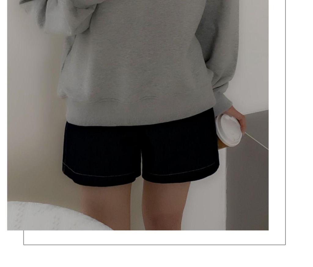 Women's Retro Half-Zip Polo Sweatshirt - Petite, Loose Fit, Korean Style, Spring/Autumn 2025