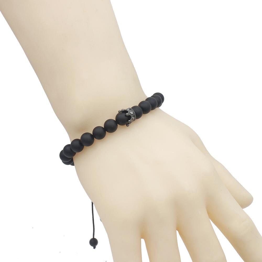 JYL TS Bracelet  Men's Obsidian Beaded Design Enhances Protection