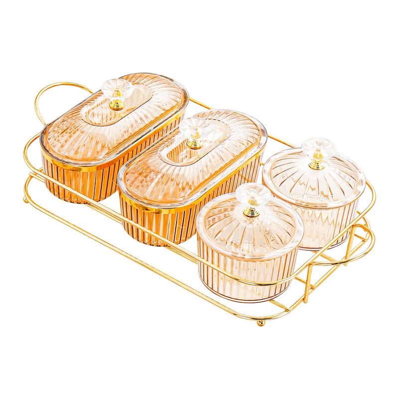 Elegant Transparent Serving Platter Set