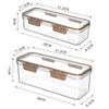 1pc Kitchen Noodles Spaghetti Container Home Food Cereal Preservation Storage Box Large-capacity Transparent Sealed Container