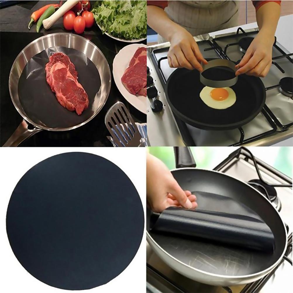 1 PC 24 ס"מ עגול Non Stick בטמפרטורה גבוהה מחבת מחבת סדין סדין סדין בישול ווק פד לקי