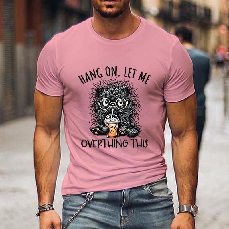 Ramen Schwarze Katze Grafik T-Shirts Wenn ich launisch bin, gib mir Futtery Lustige Herren T-Shirts Kurzarm Kleidung Hip Hop Streetwear