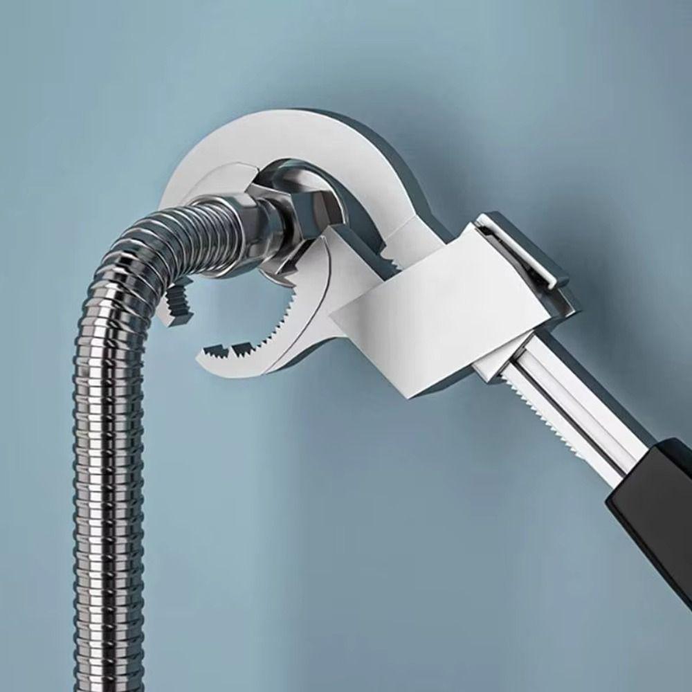 Large Open Faucet Basin Wrench Adjustable Plumbing Wrench  Water Pipe Installation