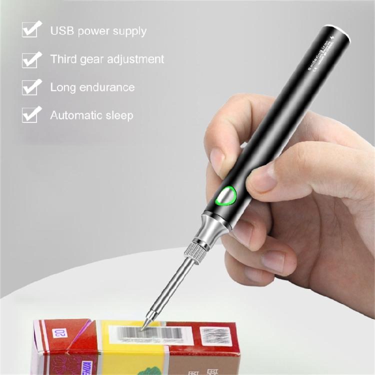 Portable Wireless Soldering Iron Rechargeable Battery Quick Heating Solution with LED Light Small Appliance Repair Tool
