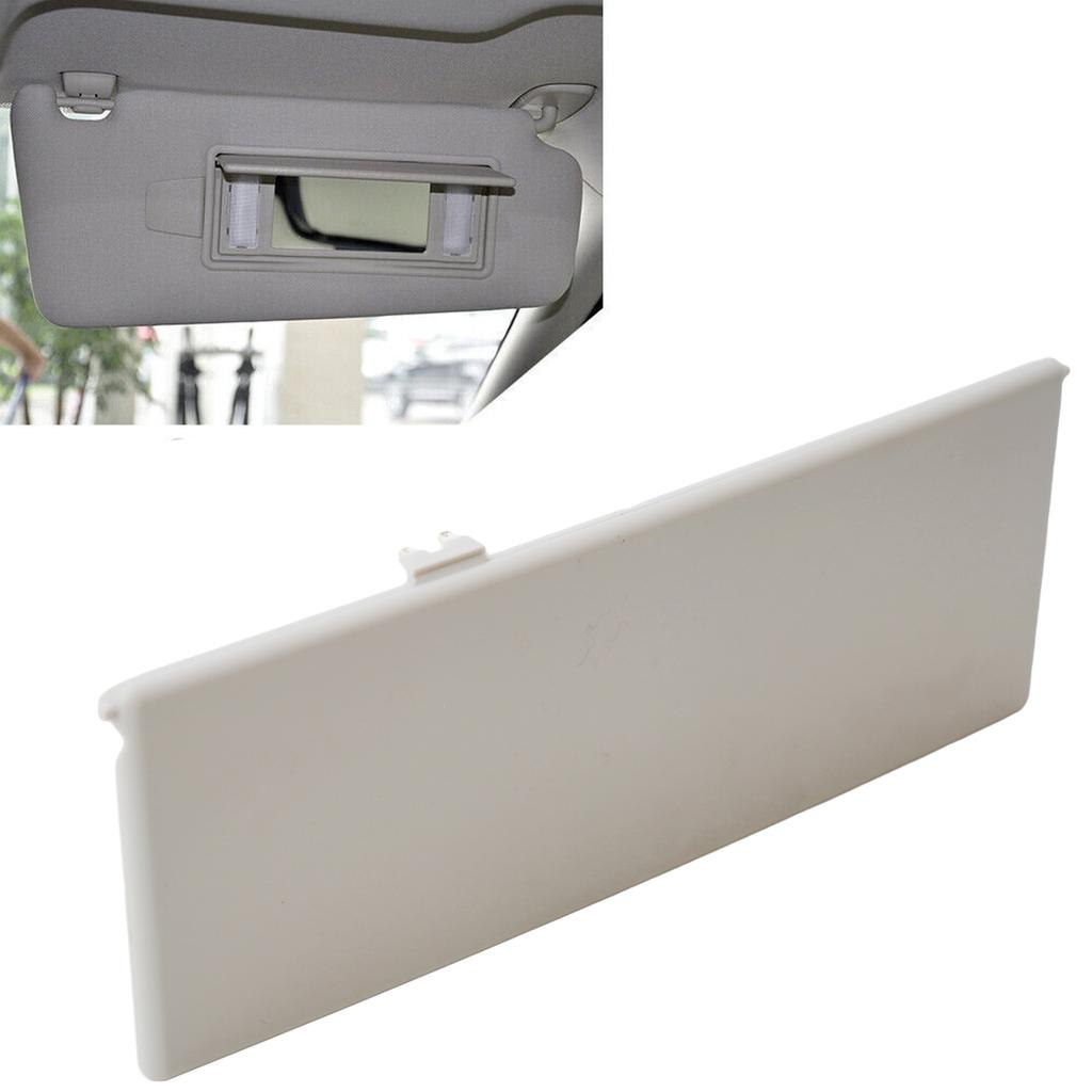 1pc Vanity Mirror Cover Dirt-resistant Dust-proof Grey LR063682 Sunvisor Vanity Mirror Cover Car Interior Parts
