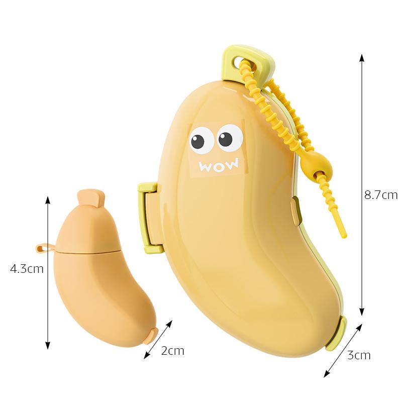 Toothbrush Cover Toothbrush Head Protective Cover Creative Portable Storage Box Cute Banana Toothbrush Dust Cover Travel Set