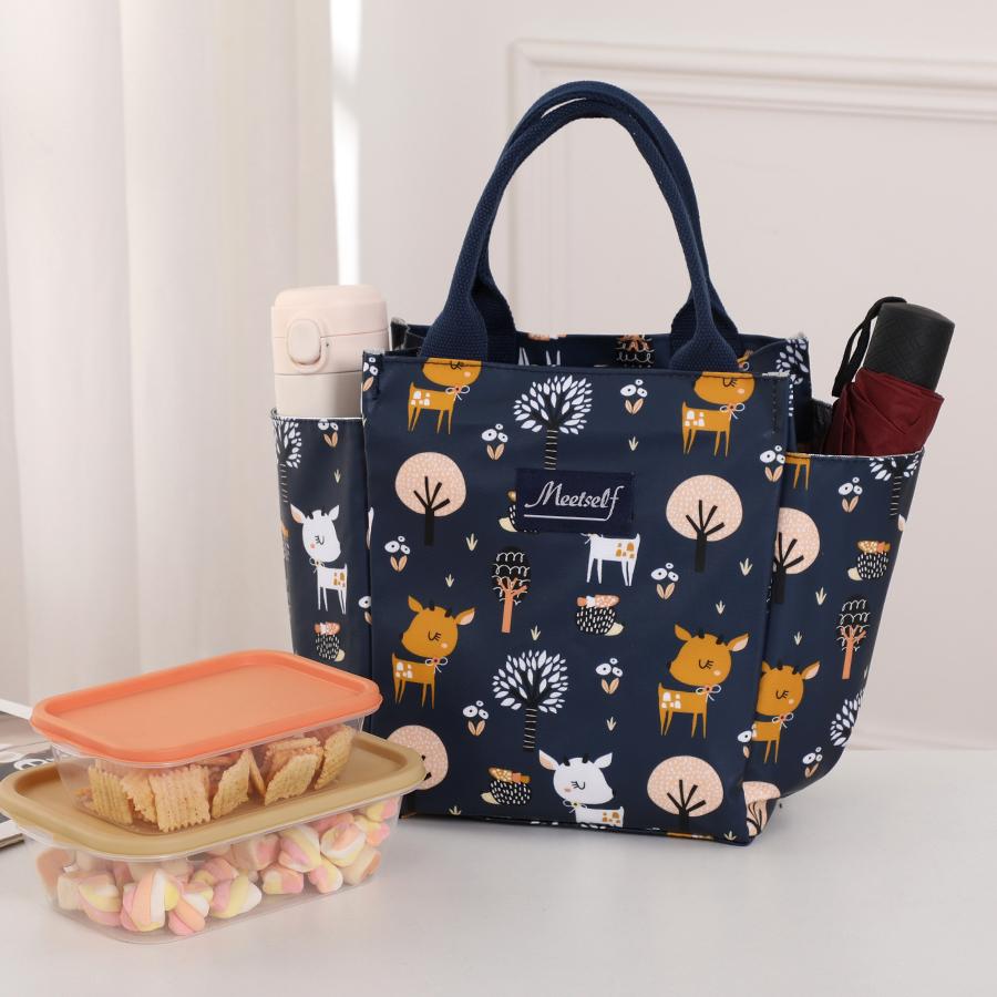 Office Workers Go Out with a Lunch Box Bag Thermal Bento Bag Fashion Handbag Carry Mommy Bag
