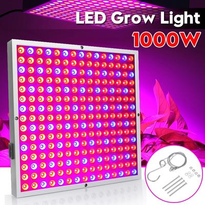 Wodoodporna lampa LED do uprawy roślin 1000W 225 diod LED Pełne spektrum do roślin hydroponicznych w pomieszczeniach kwiatów panel LED do uprawy roślin