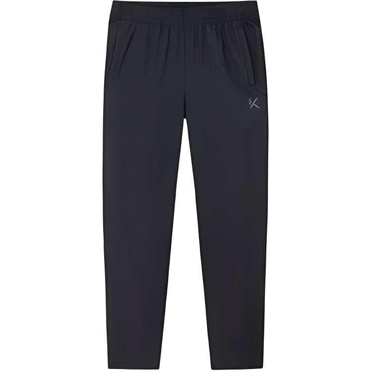 

Anta Casual Simple Solid Color Straight Leg Elastic Knitted Sports Pants Men bottoms Black 152421337-1 3XL