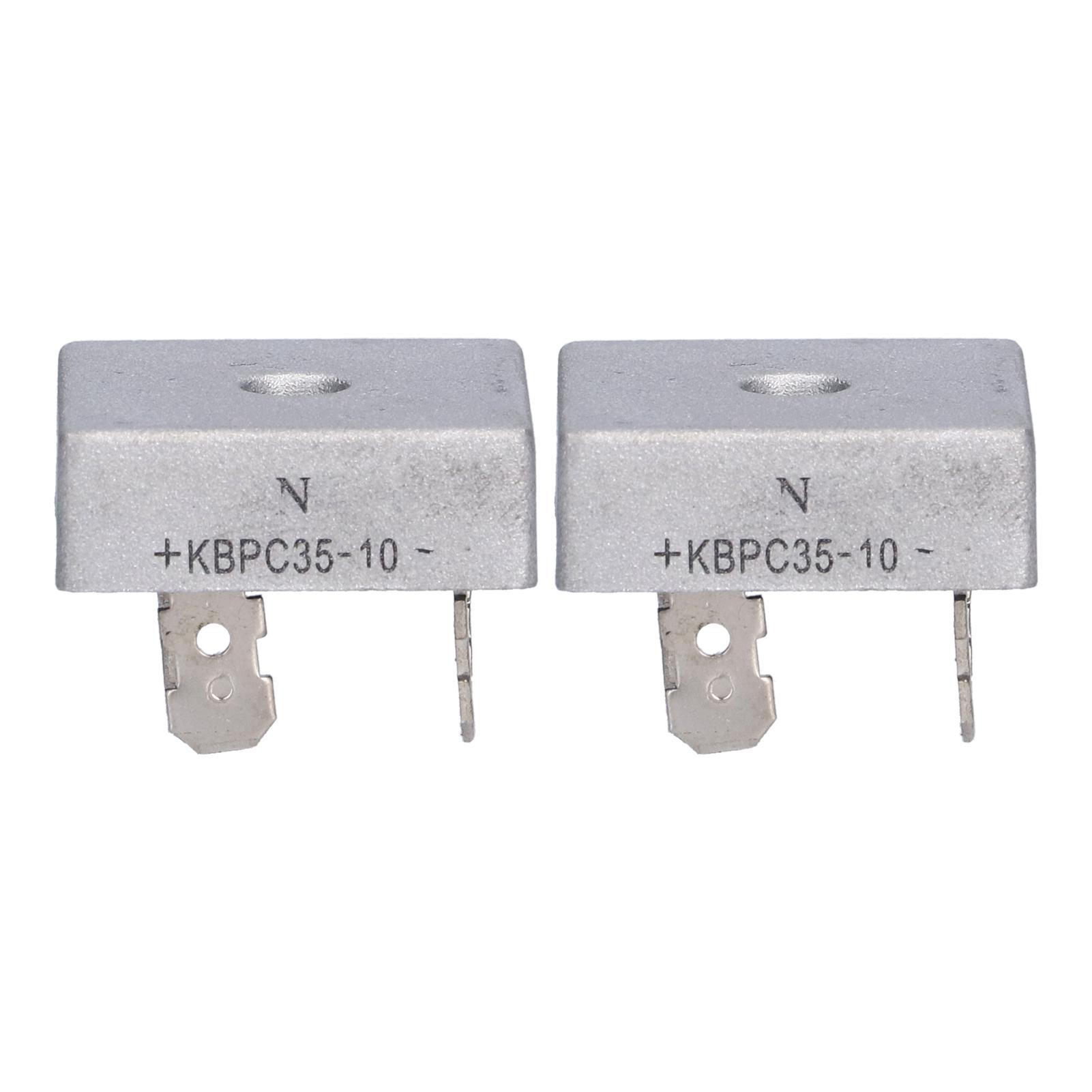 

2Pcs Bridge Rectifier Diode 4 Terminal Accessory for Gasoline Generator KBPC3510