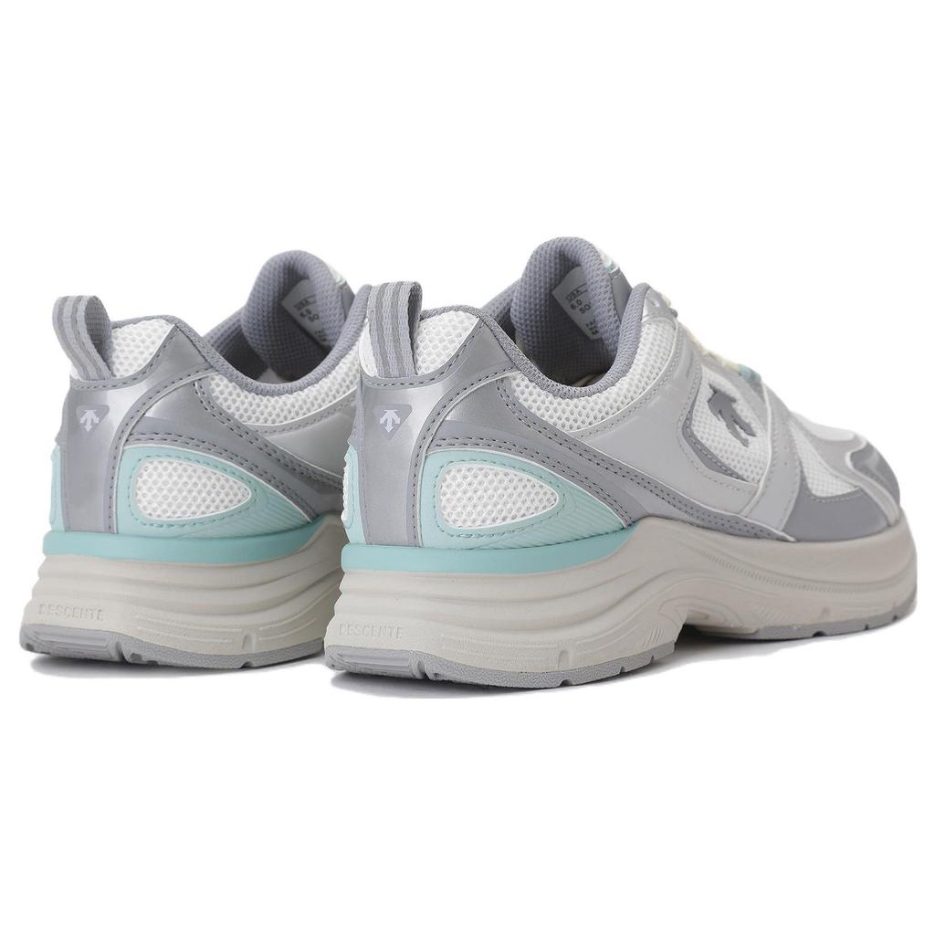 DESCENTE Monster-Run Comfortable Versatile Wear-Resistant Breathable Low-Top Casual Shoes Unisex Sneaker Gray SO323LCR71-GRAY