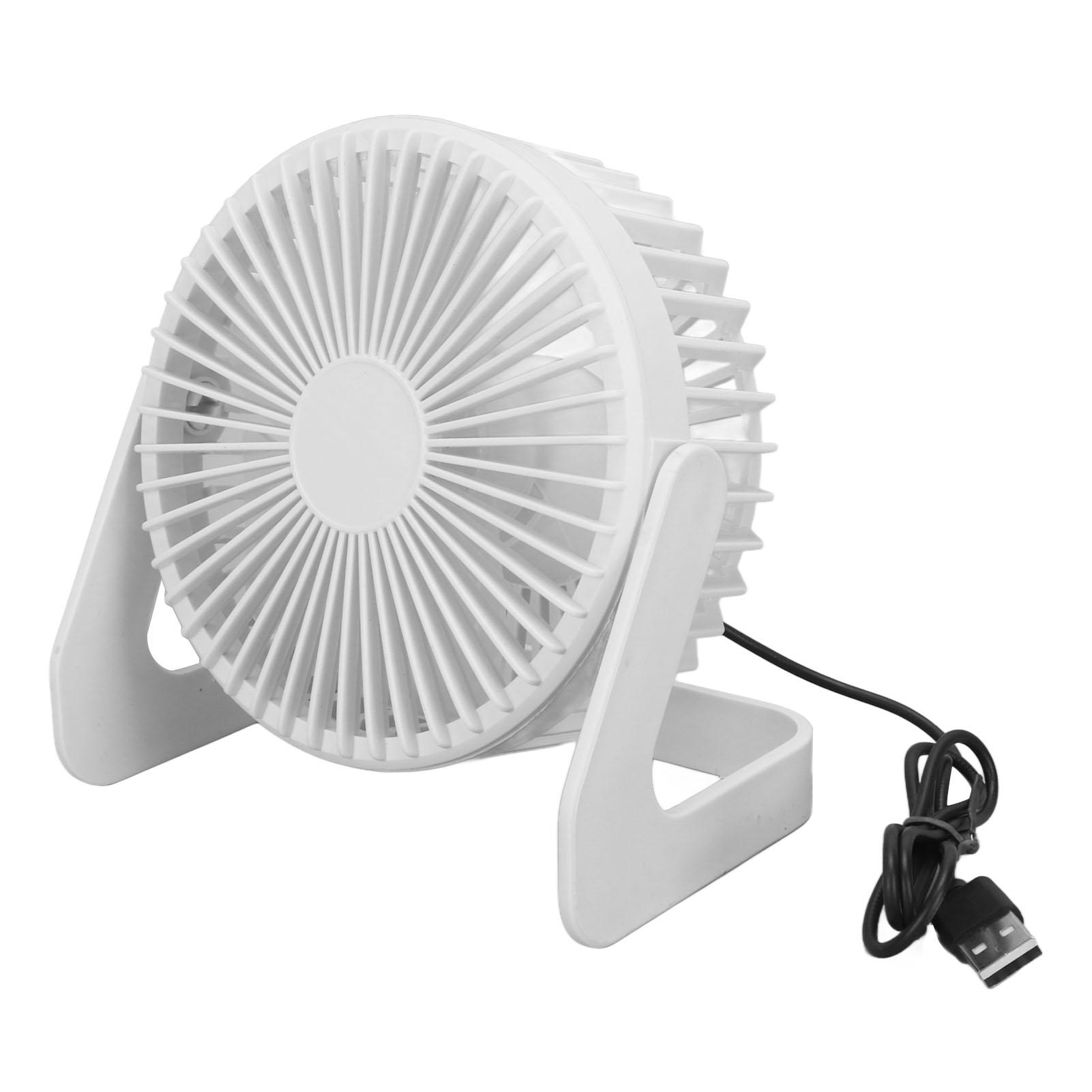 

USB Fan 360 Degree Regulable Quiet Operation Portable 5V 2.5W 13x13x10cm Plastic Table Fan for