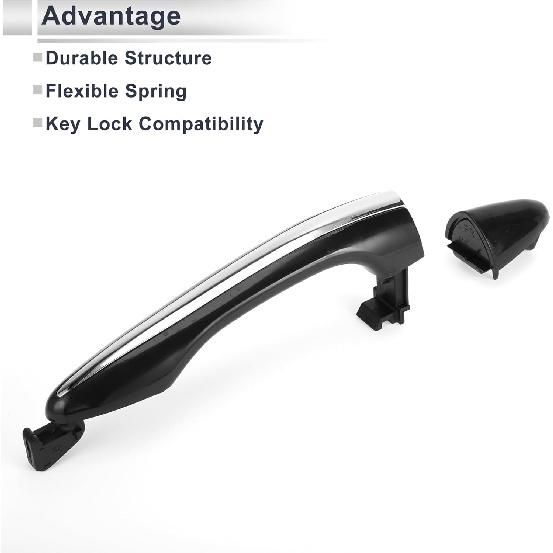 Front Right Car Exterior Door Handles for Kia Optima 2011-2015 Durable Door Handle Replacement No.826622T000 ABS 1 Pcs