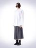 House 072C Double Layered Sleeve Shirt White