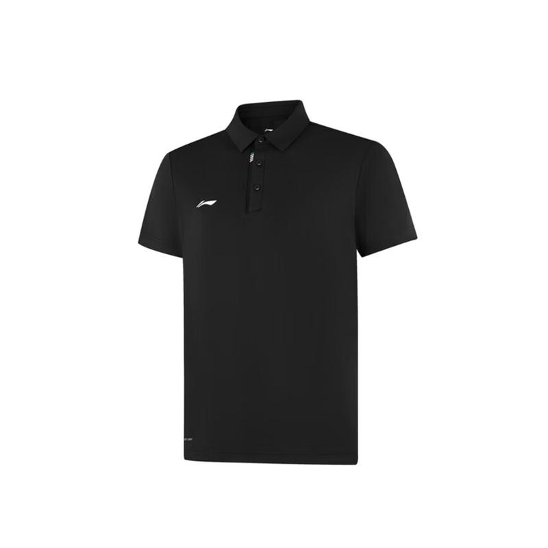 Li Ning Polo Shirts Men s Polo Collar Moderate Straight Fit APLV133-2 L
