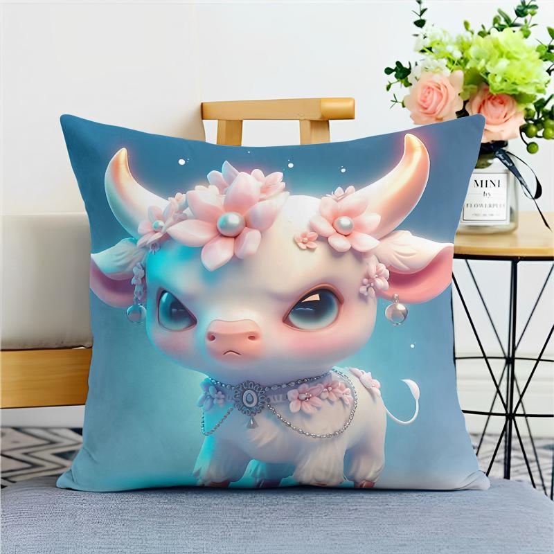 Beautiful Chinese Zodiac Pillowcase Dormitory Decoration Office Living Room Home Pillowcase