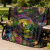 1pc Colorful CirclesOutdoor Blanket, Soft And Comfortable Blanket, Casual Warm Outdoor Blanket, Good Birthday Gift yy260328051