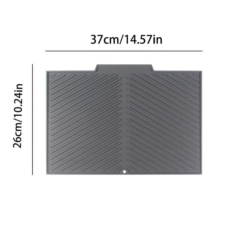 

[1 шт. Силиконовый коврик для сушки] 1 шт. Термостойкий силиконовый коврик для сушки, Складная сушильная подкладка | Большой поддон для сушки, Подставка, безопасная для посудомоечной машины L