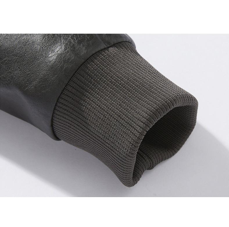 Nueva ropa informal de cuero de moda para hombres, chaqueta de cuero ajustada de PU para jóvenes, abrigo